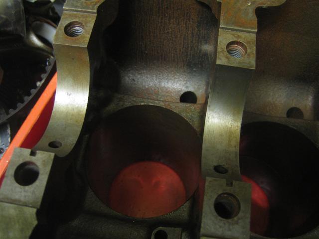 main bearing side of block